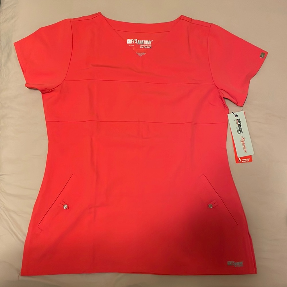 Grey’s Anatomy Hot Pink Scrub Top